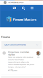 Mobile Screenshot of forum.imasters.com.br